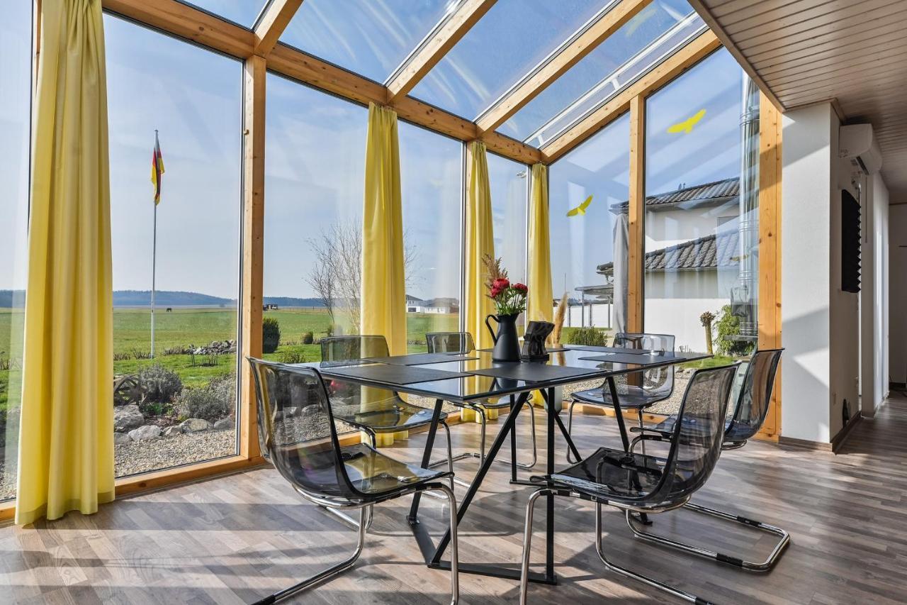 Ruhige Ferienwohnung mit Panoramablick Ingoldingen Exterior foto