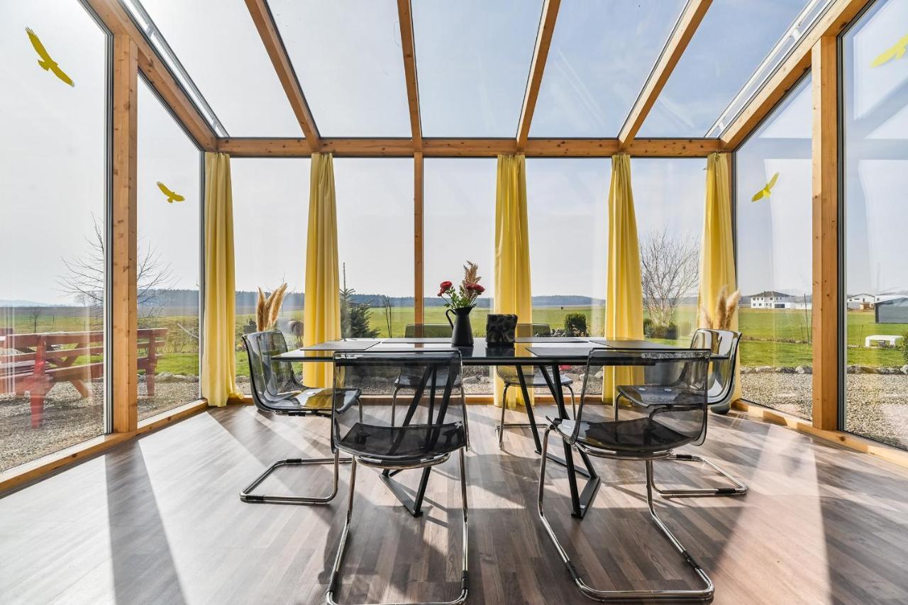 Ruhige Ferienwohnung mit Panoramablick Ingoldingen Exterior foto