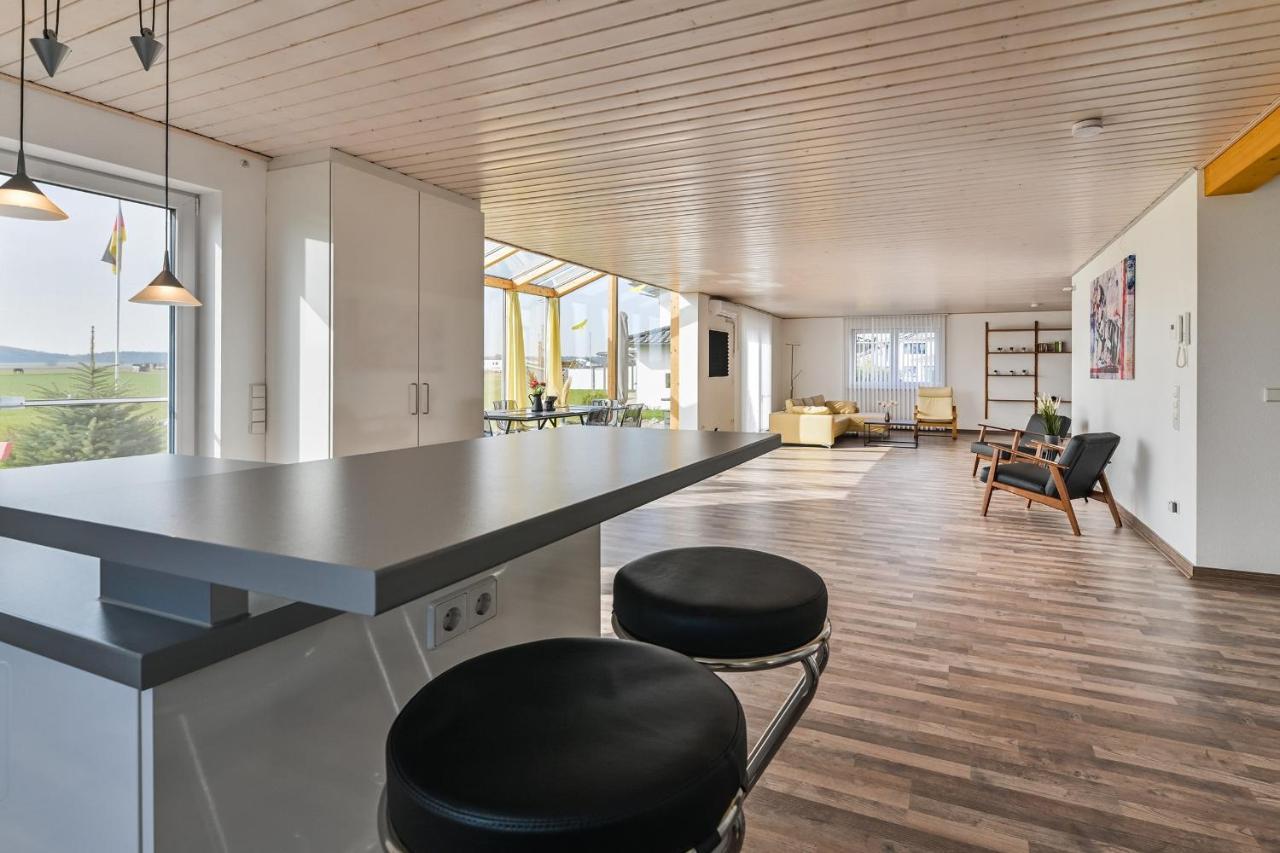 Ruhige Ferienwohnung mit Panoramablick Ingoldingen Exterior foto