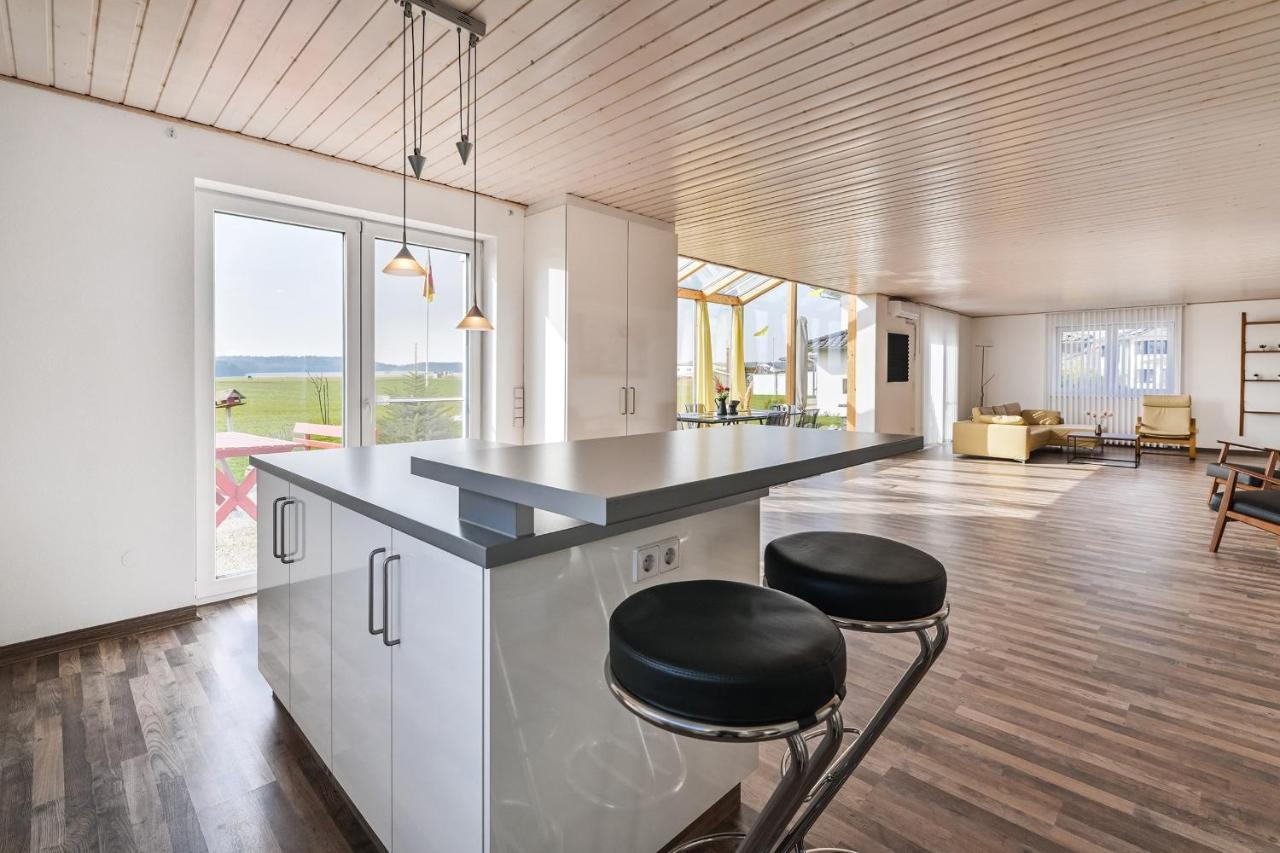 Ruhige Ferienwohnung mit Panoramablick Ingoldingen Exterior foto