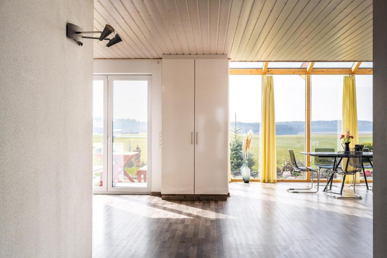 Ruhige Ferienwohnung mit Panoramablick Ingoldingen Exterior foto