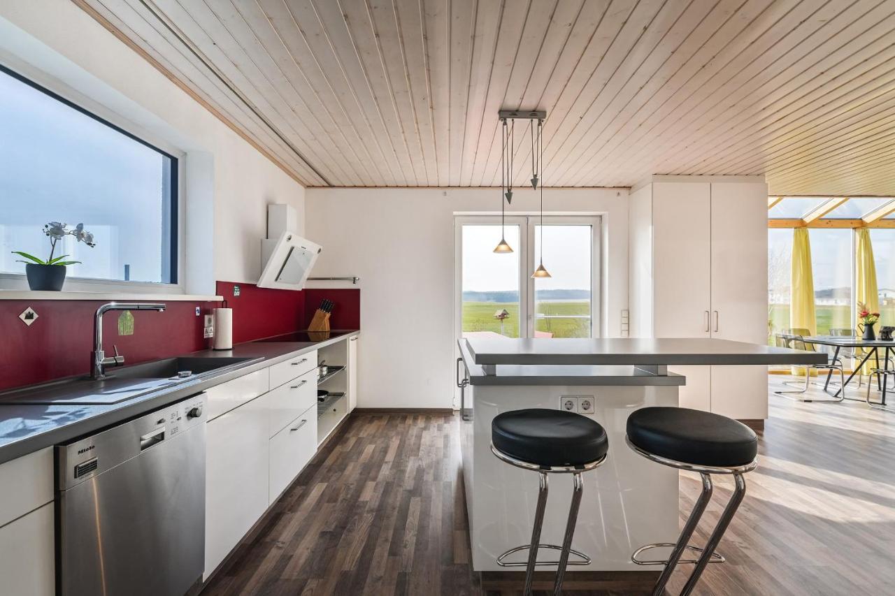Ruhige Ferienwohnung mit Panoramablick Ingoldingen Exterior foto