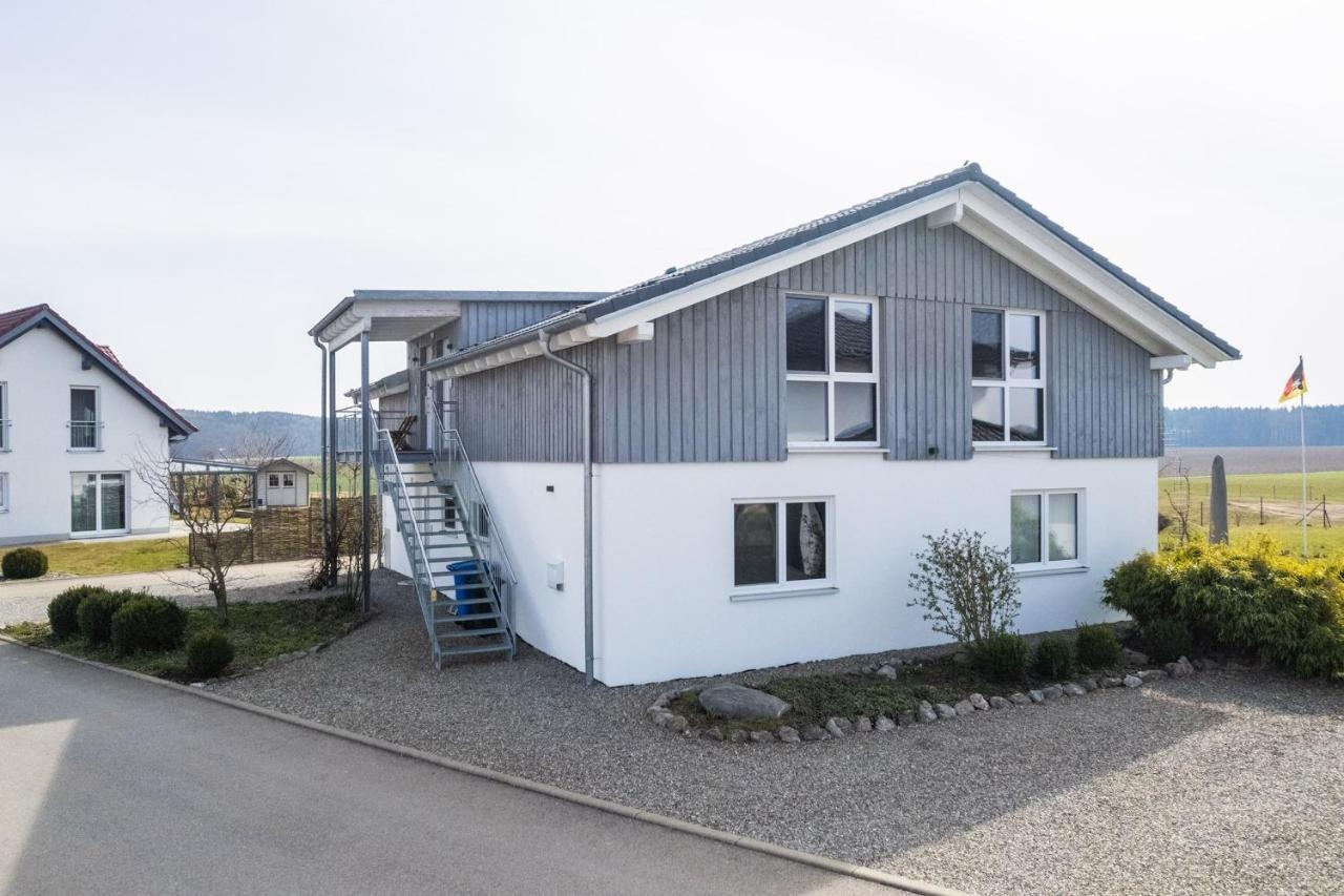 Ruhige Ferienwohnung mit Panoramablick Ingoldingen Exterior foto