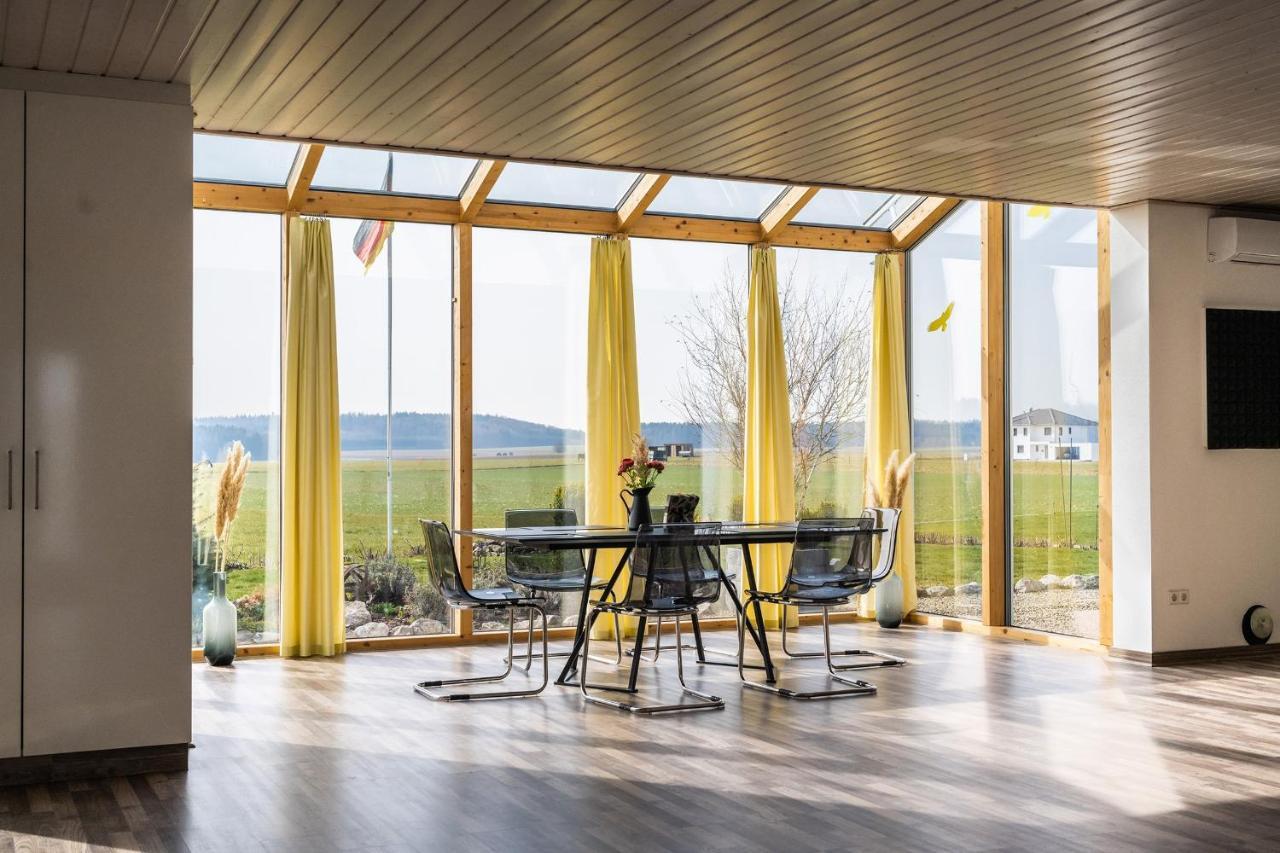 Ruhige Ferienwohnung mit Panoramablick Ingoldingen Exterior foto