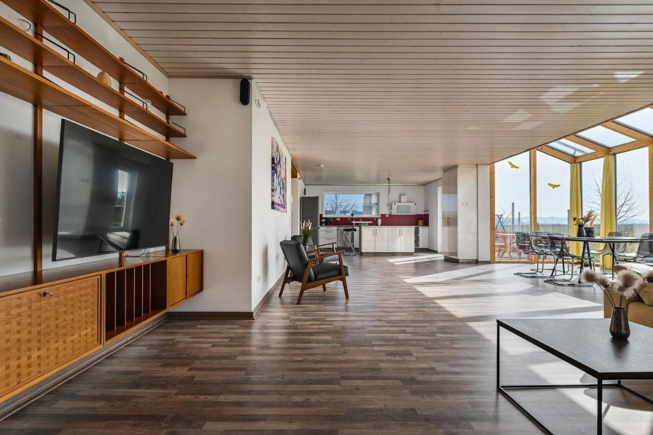 Ruhige Ferienwohnung mit Panoramablick Ingoldingen Exterior foto