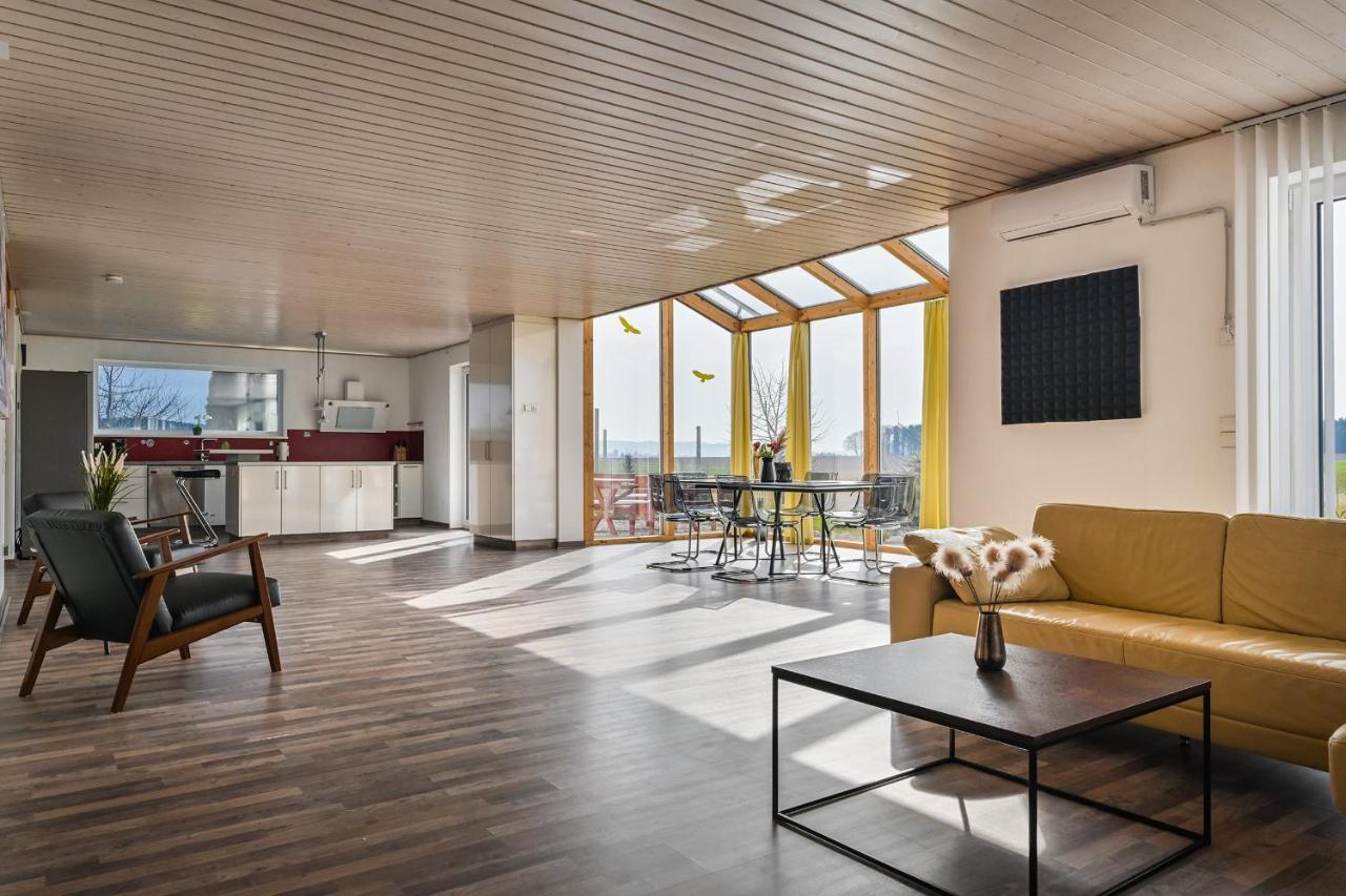 Ruhige Ferienwohnung mit Panoramablick Ingoldingen Exterior foto